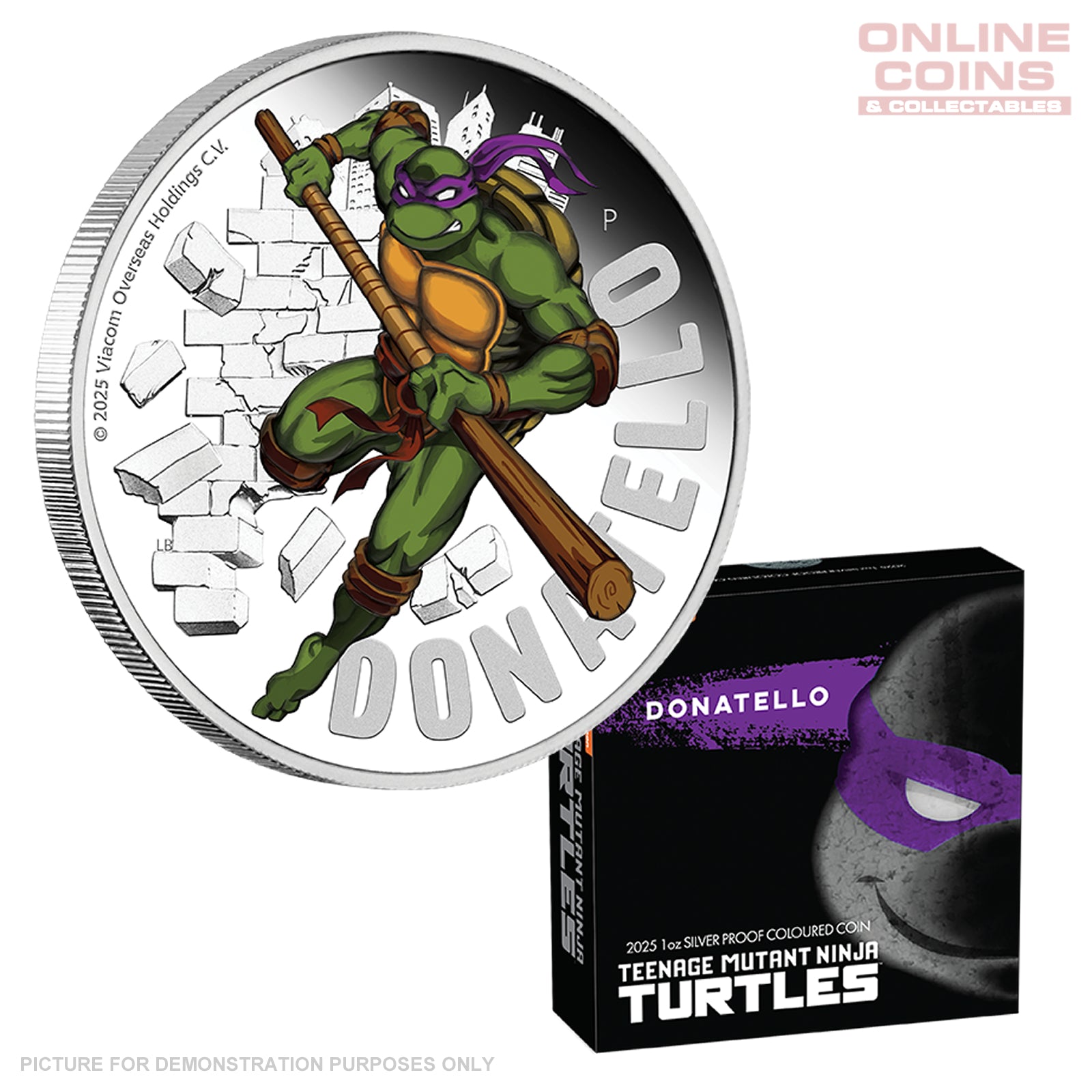 2025 Perth Mint TMNT - DONATELLO 1oz Silver Proof Coloured Coin